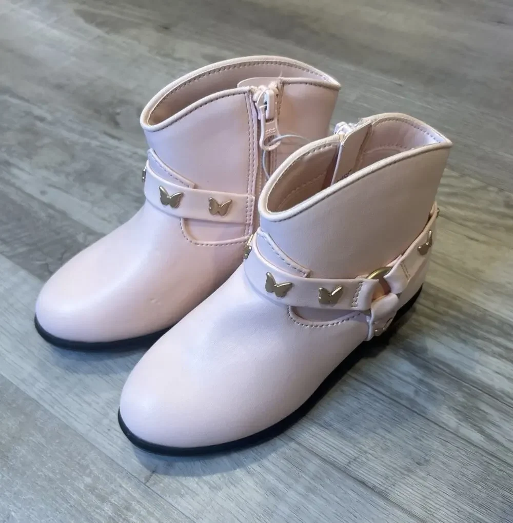 Toddler Girls Harness Western Boots Pink NWT, Cat & Jack Size 9